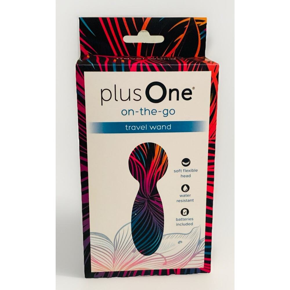 Plus One Vibrating on-the-go Travel Wand, 10 Vibration Modes And Waterproof NIB